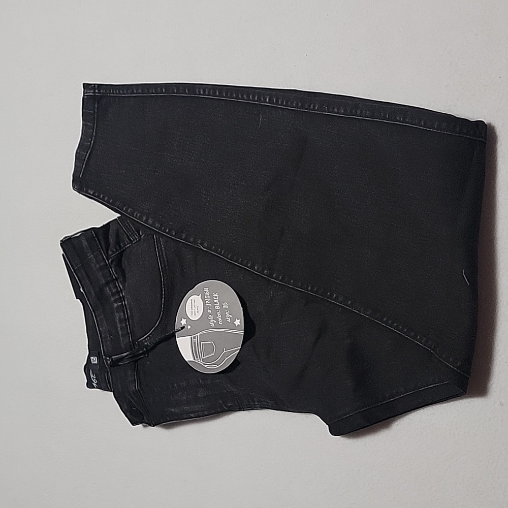 Blue Age Better Butt Collection Black Mid-Rise Skinny Jeans Size 15.